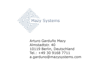 Mazy Systems, Arturo Gardu&ntilde;o Mazy, 030-9168 7711
